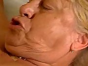 Horny elderly fatty drinks hot jizz